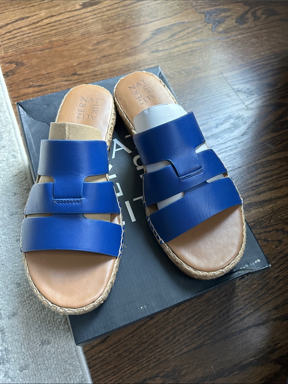 Naturalizer Leather Slide Sandals